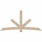 Ekena Millwork Alberta Smooth Timber Gable Bracket, Douglas Fir, 96"W x 48"H x 5 1/2"D x 5 1/2"F, 12/12 Pitch GBW096X48X0606ALB00SDF - alternate 1